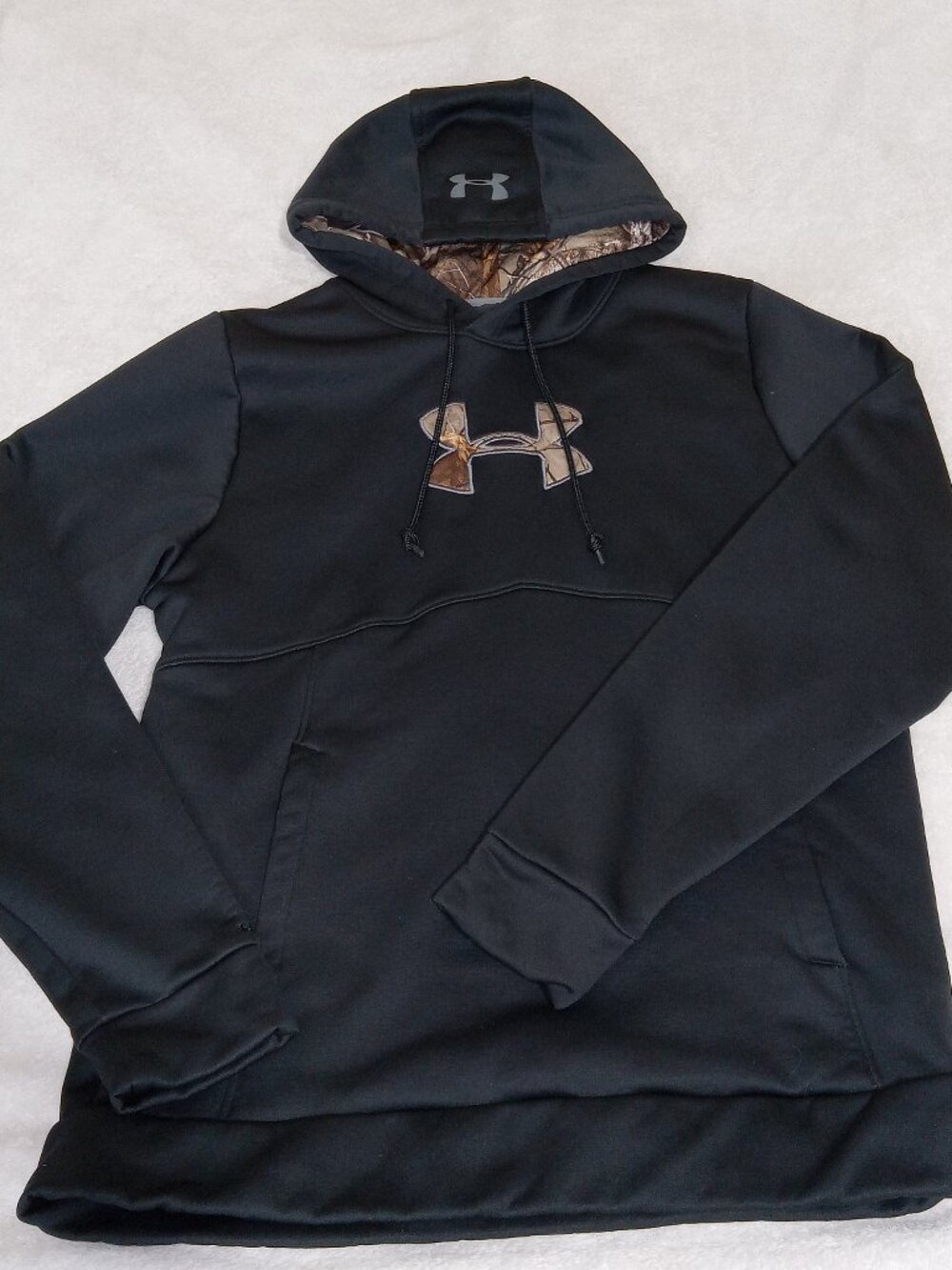 Under Armour Storm Caliber Hoodie Men's M Black Realtree Camo ColdGear